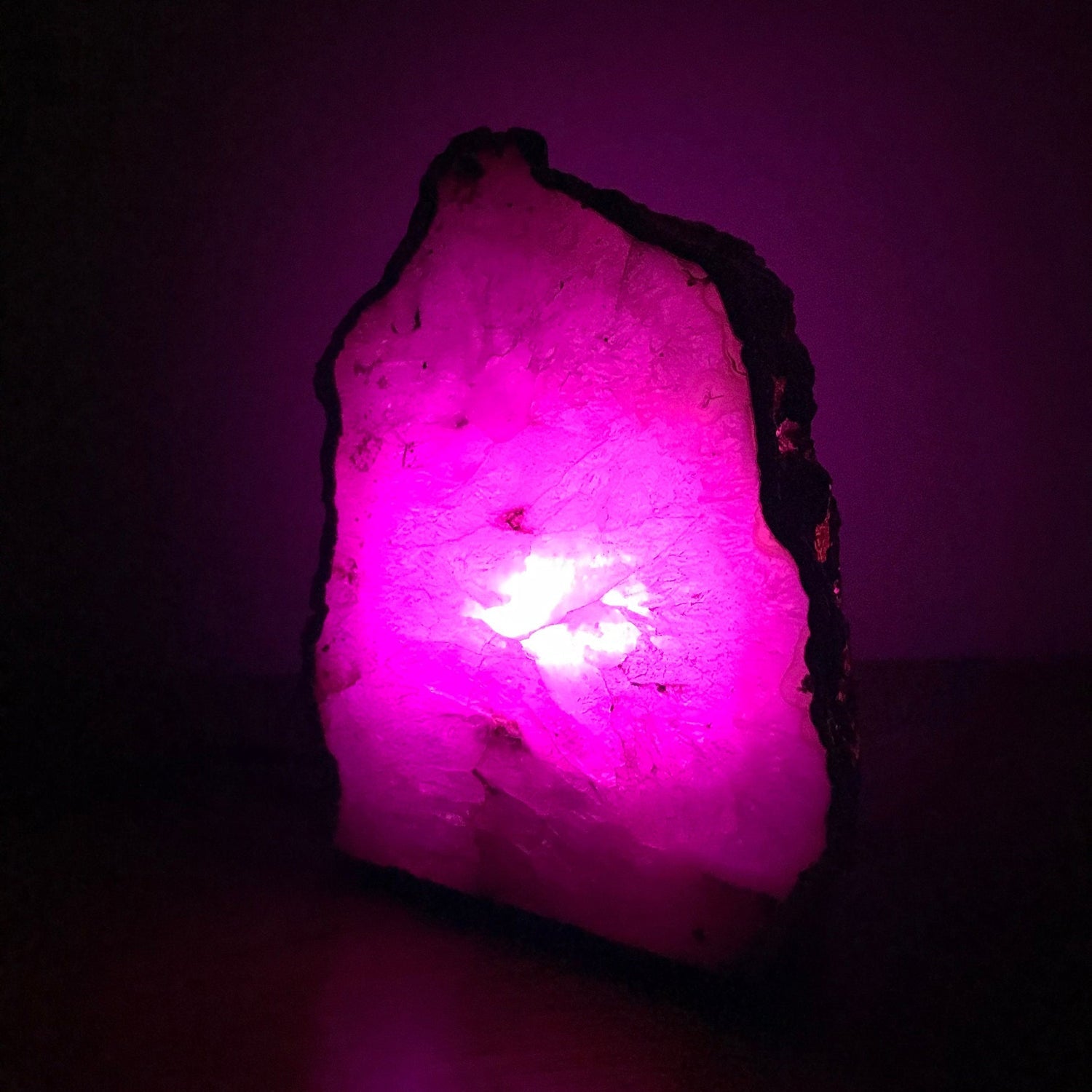 Pink Agate/Gemstone/Lamp/Desk/Night Light-4