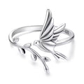 Bague Oiseau Envolé en Argent 925 – Design Nature Élégant
