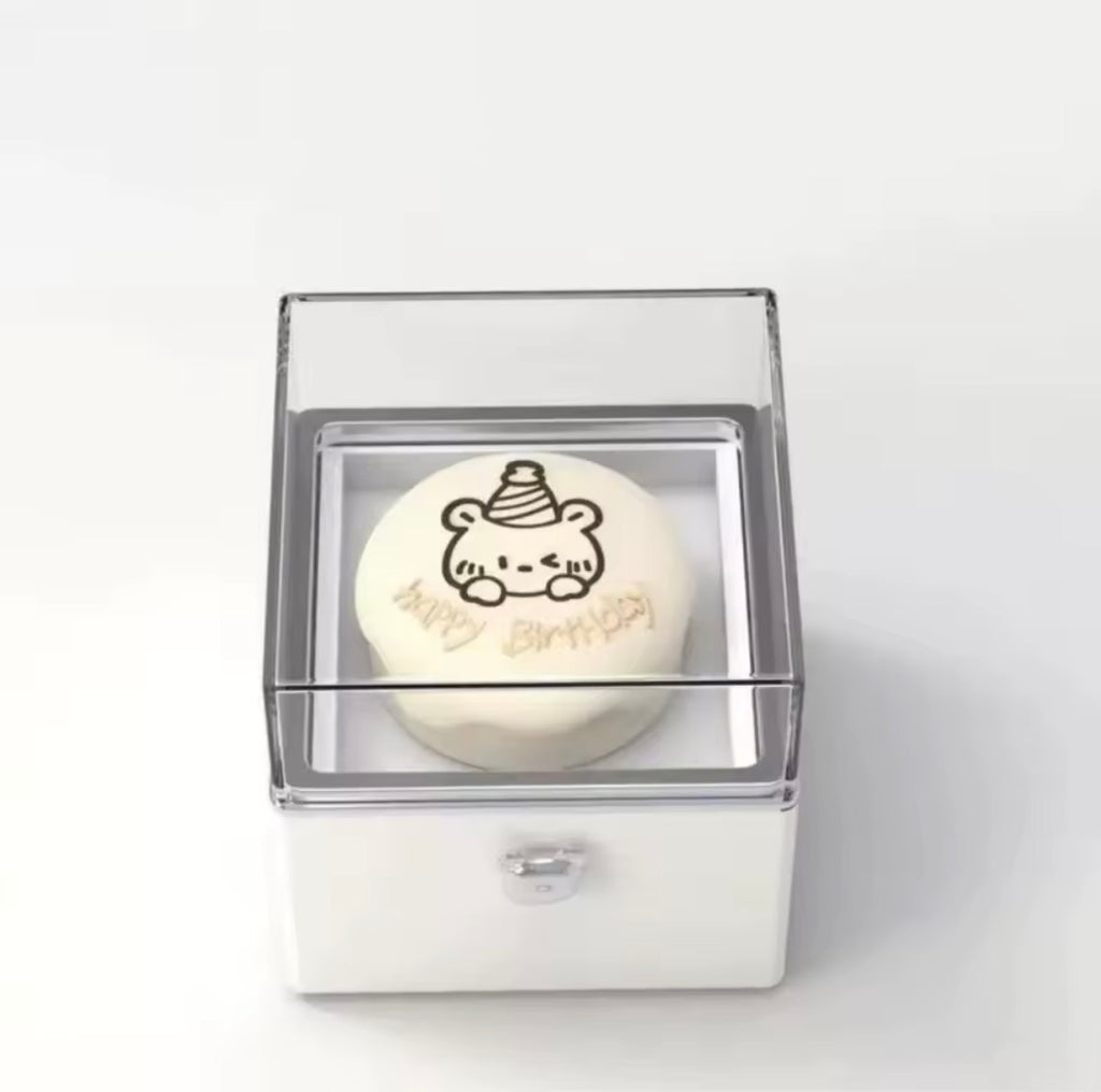 Boîte à Bagues à Rabat Ours Rednote – Mini Gâteau Cadeau Saint-Valentin & Anniversaire pour Petite Amie