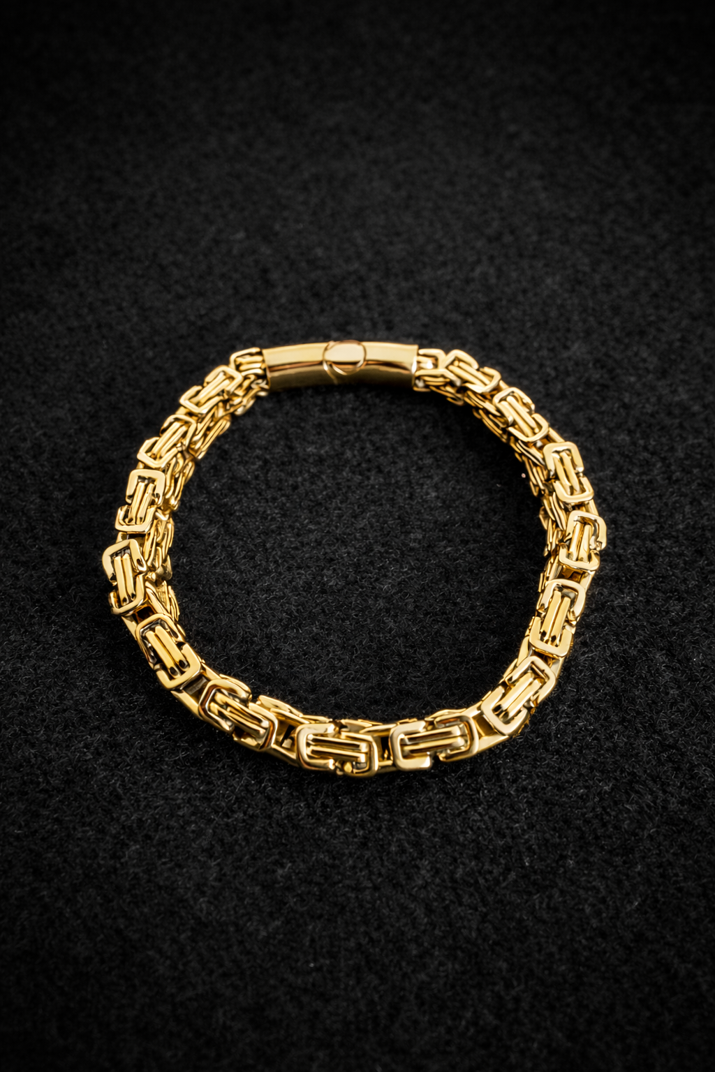 Bracelet Double Row Emperor en or - Chaîne de luxe élégante pour hommes et femmes