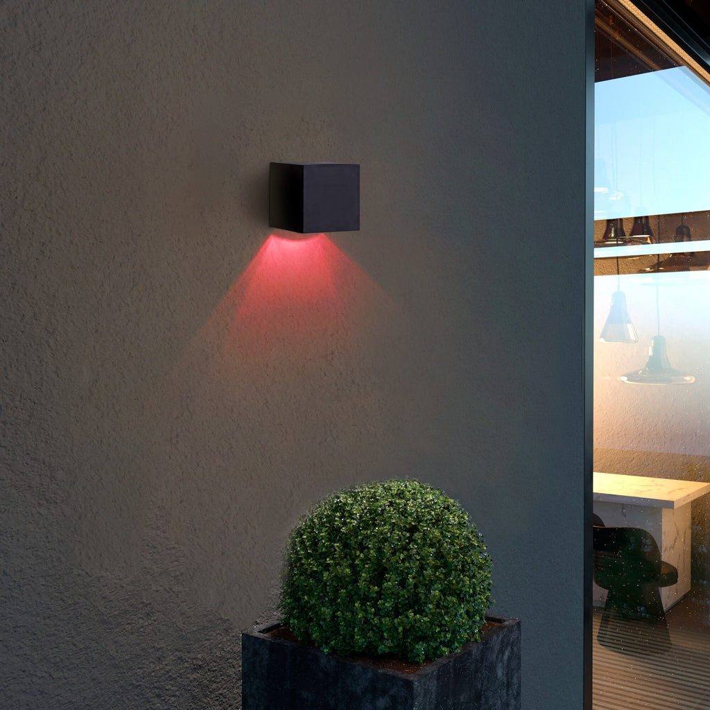 Multi-Color Solar Cube Wall Lights-4
