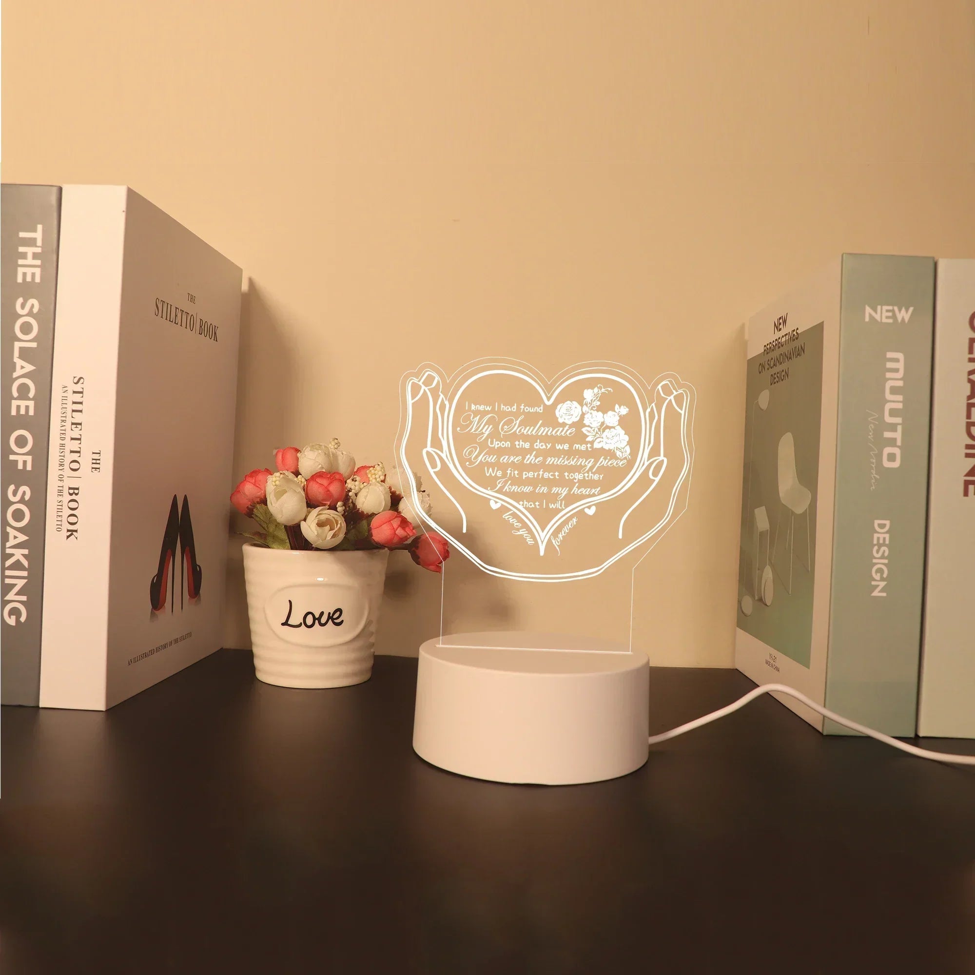 I Love You 3D Acrylic LED Night Light-3