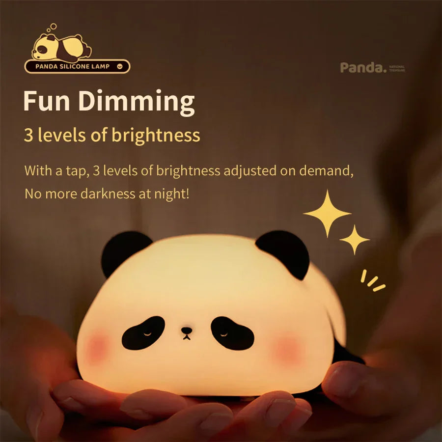 NNEOBA Cute Panda Silicone Night Lamp-2