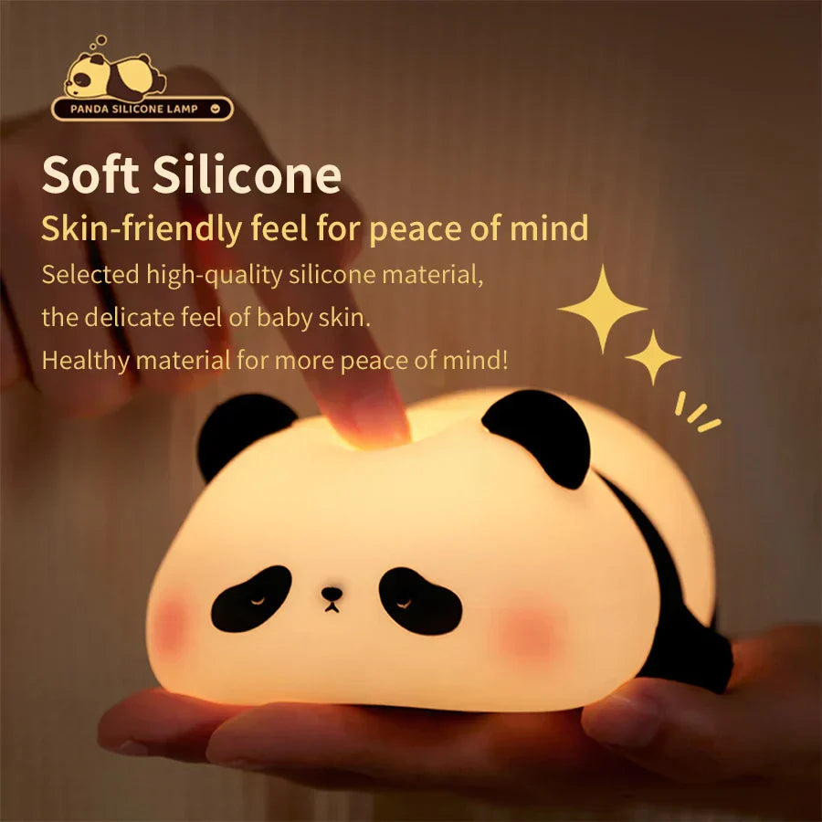 NNEOBA Cute Panda Silicone Night Lamp-1